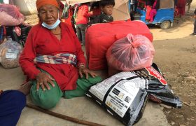 Food and warm clothes support to 170 Families