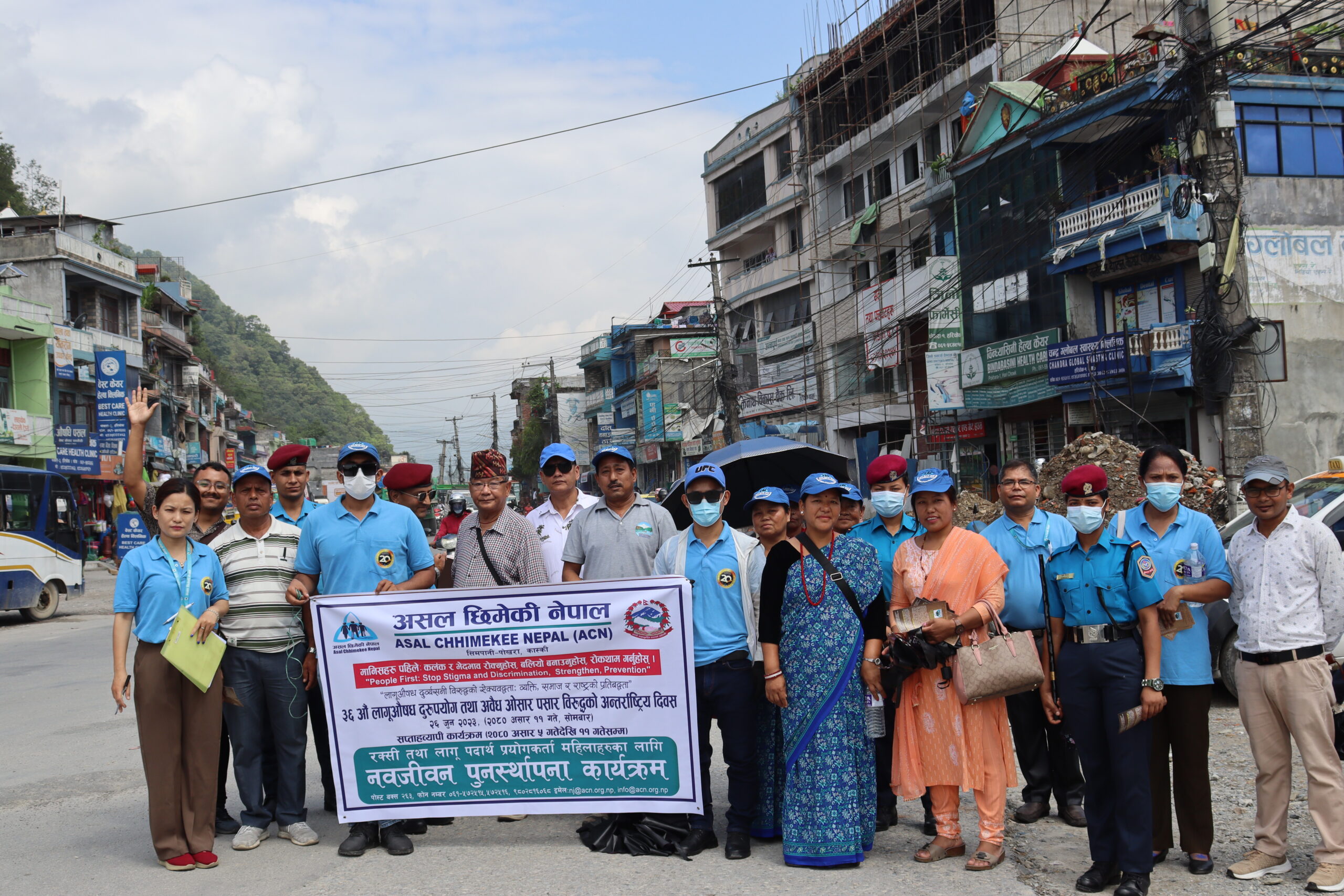 Door-to-door awareness program against Drugs Abuse and Illicit Trafficking